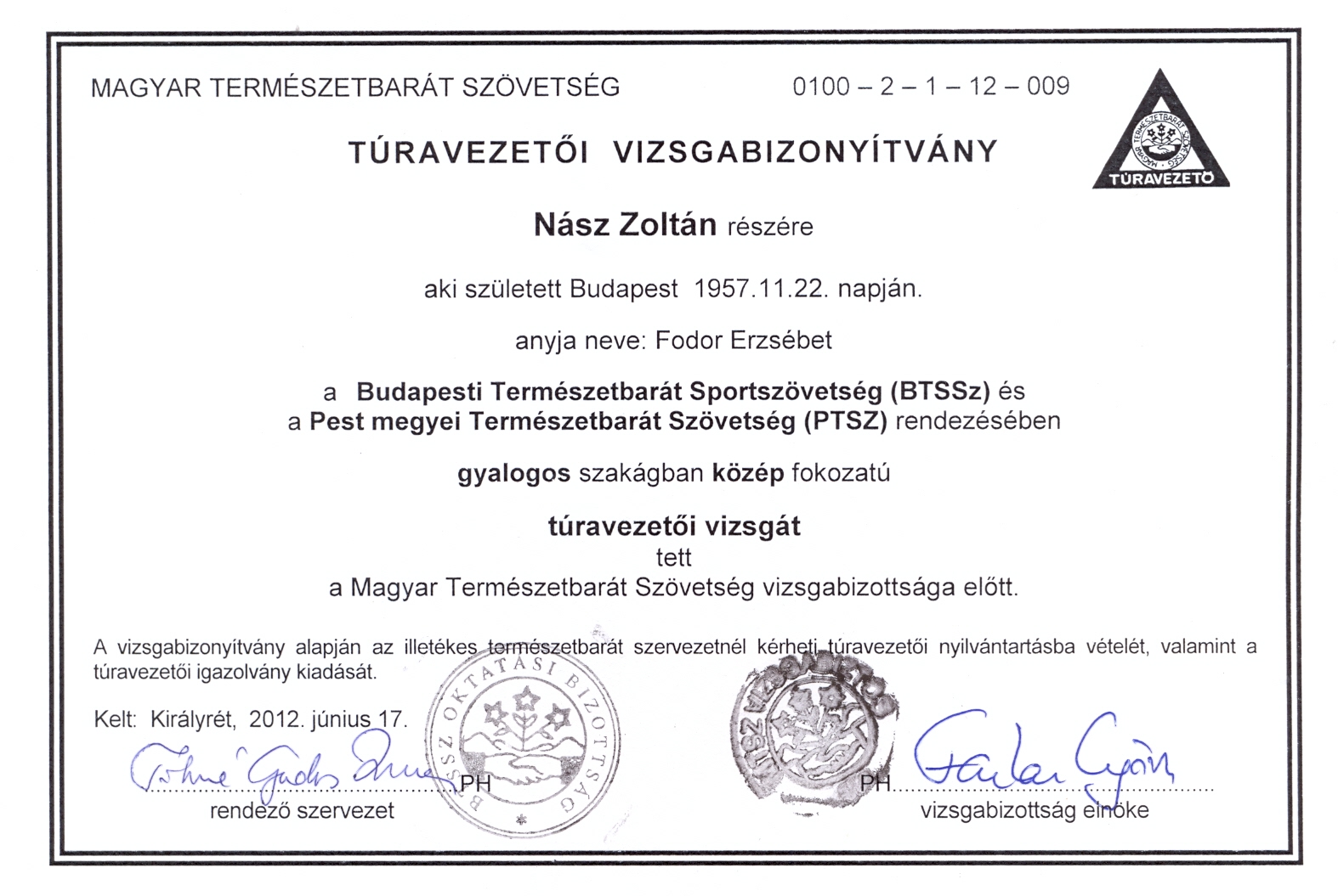 Túravezetői